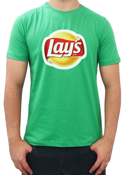 Camiseta verde unissex com estampa em Dark Transfer